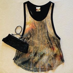 COPY - Sequined T-Back Tank Shirt